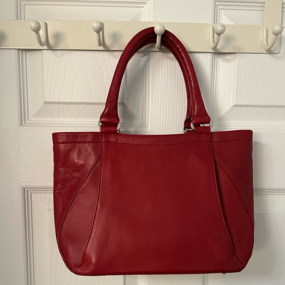 Soprano Red Leather Satchel